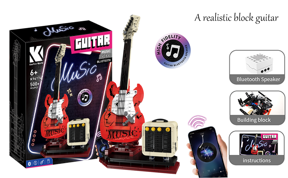 Amazon.com: XYDongtong Guitar Music Interactive Building Set for