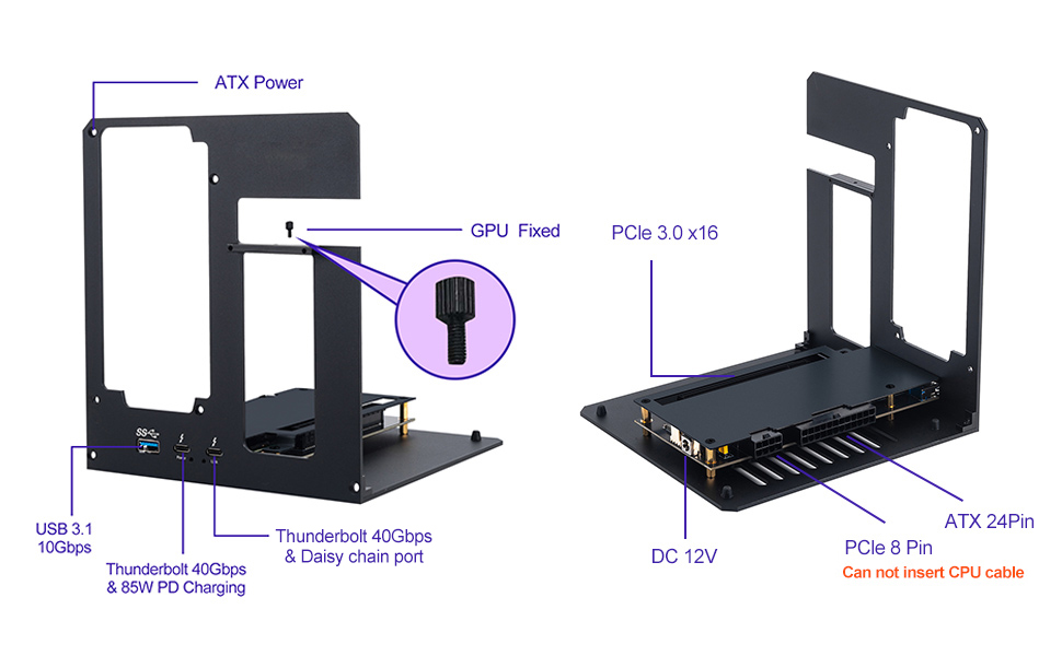 Amazon.com: eGPU Enclosure Dock Compatible with Thunderbolt 3/4