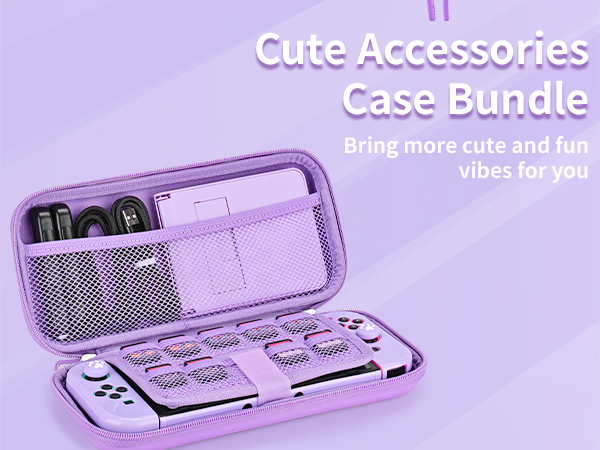 Amazon.com: Younik Switch Accessories Bundle, 17 in 1 Purple