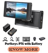 Amazon.com : Portkeys PT6 5.2 inch DSLR Camera Monitor+Battery, 3D