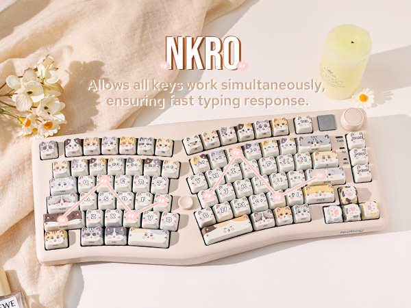 MechLands LEOBOG A75 75% Alice Keyboard, Wireless Gaming Keyboard