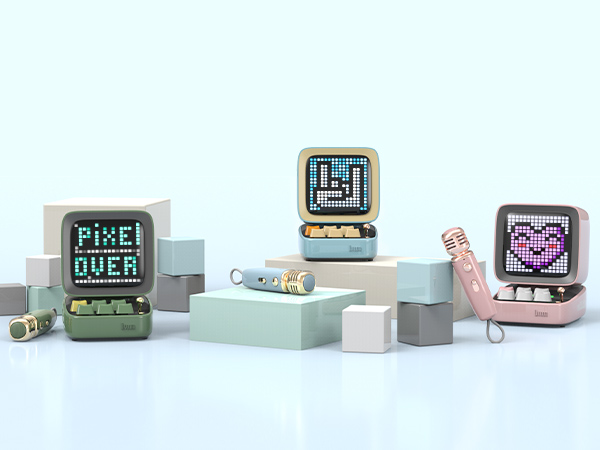 Amazon.co.jp: Divoom Ditoo-Mic ワイヤレスBluetoothスピーカー