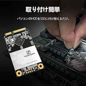 Amazon | Superpard mSATA SSD 1TB 内蔵型 SATAⅢ 6Gb/s 3D NAND ミニ
