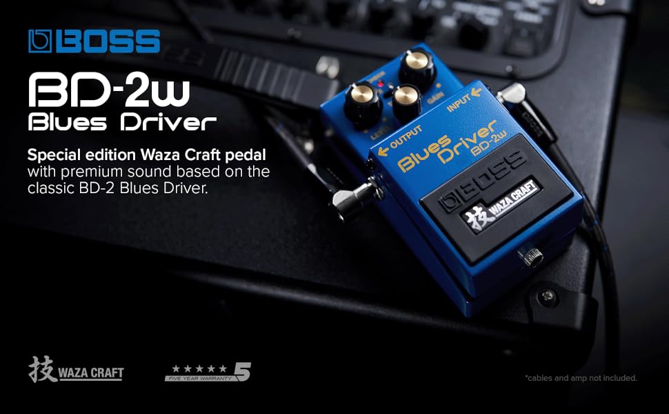 Amazon.com: BOSS BD-2W Blues Driver | Premium Waza Craft Guitar