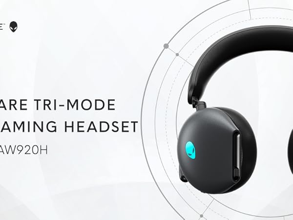 Amazon.com: Alienware AW920H Tri-Mode Wireless Gaming Headset