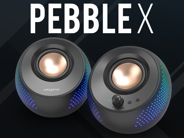 Amazon.co.jp: Creative Pebble X 大型RGB ライティング 2.75インチ