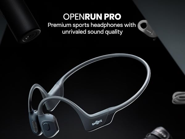 Amazon.com: SHOKZ OpenRun Pro-Bone Conduction Headphones, Open-Ear