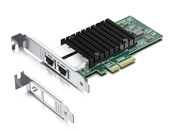 Amazon.com: 10Gb PCI-E NIC Network Card, Dual Copper RJ45 Port