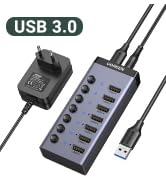 Amazon.co.jp: UGREEN USB ハブ 7ポート3.0 hub 5Gbps高速伝送 セルフ