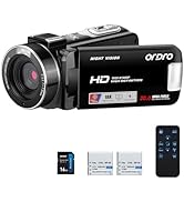 Amazon.com : ORDRO B320 1080P 30FPS Video Camera Recorder, Full HD