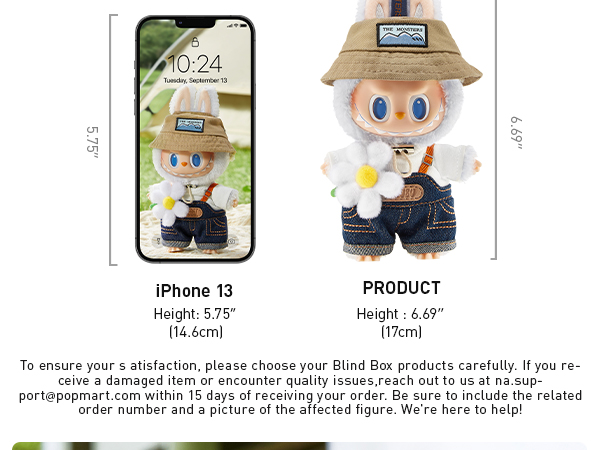 Amazon.com: POP MART The Monsters Fall in Wild Series-Vinyl Plush