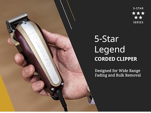 Amazon.com: Wahl Professional 5 Star Legend Clipper, Corded
