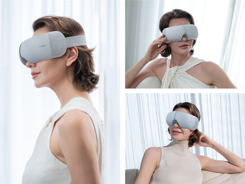 Amazon | breo アイウォーマー ホットアイマスク 充電式 エアバッグ