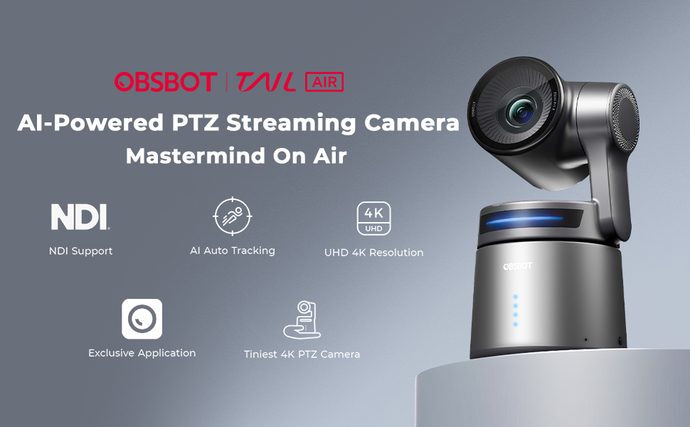 リモコン付き】OSBOT Tail air 4K PTZカメラ付属品一式セット Amazon