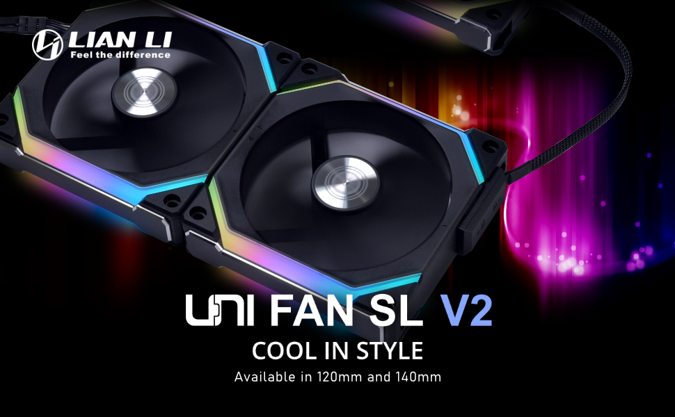 Lian Li UNI Fan SL V2 120mm ARGB Triple Pack Case Fan/CPU Fan for
