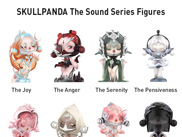 POP MART SKULLPANDA The Sound Series, SKULLPANDA Blind Box Figures