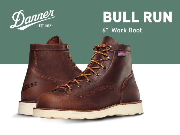 Amazon.com | Danner 6” Bull Run Work Boots for Men - Durable
