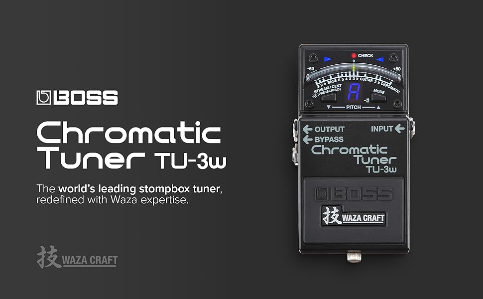 Amazon.com: BOSS TU-3W Waza Craft Compact Chromatic Tuner