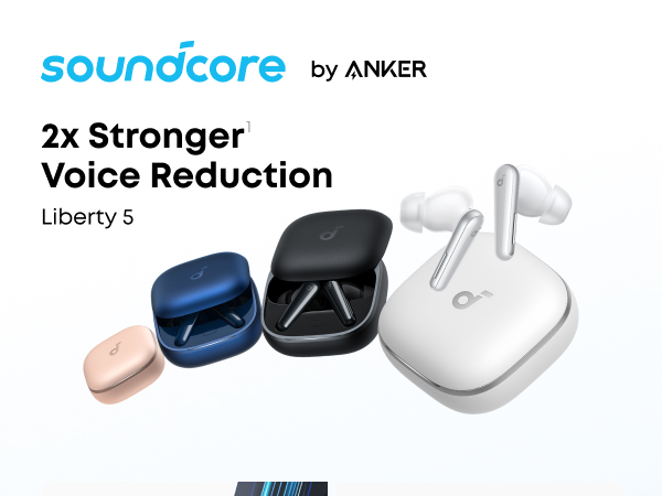 Amazon.com: soundcore Liberty 5 by Anker, Noise-Cancelling