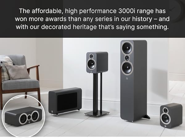 Amazon.com: Q Acoustics 3030i Bookshelf Speakers – Carbon Black