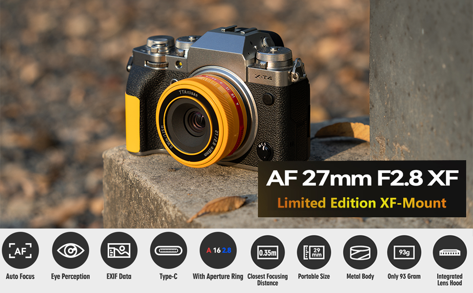 Amazon.co.jp: TTArtisan AF 27mm F2.8 APS-C X オートフォーカス