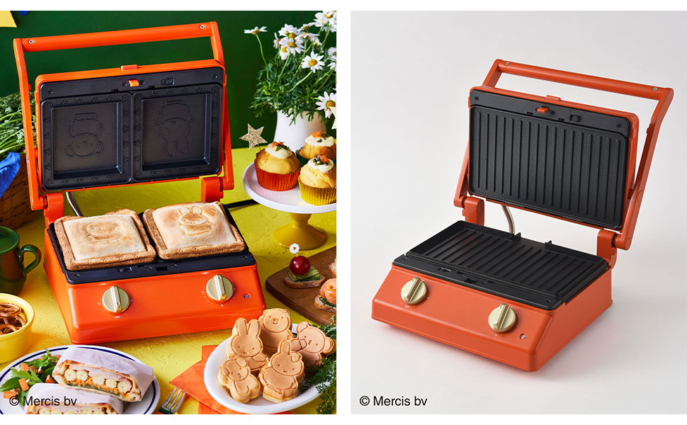 Amazon | [ブルーノ]BRUNO miffy グリルサンドメーカー ダブル BOE089