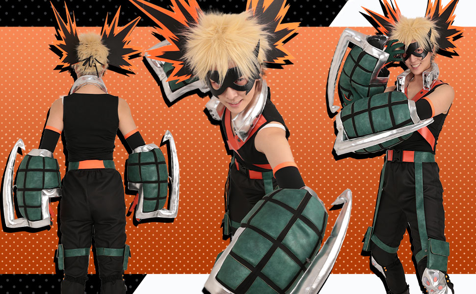 Amazon.co.jp: Miccostumes 男性 学生 コスプレ コスチューム ヒーロー