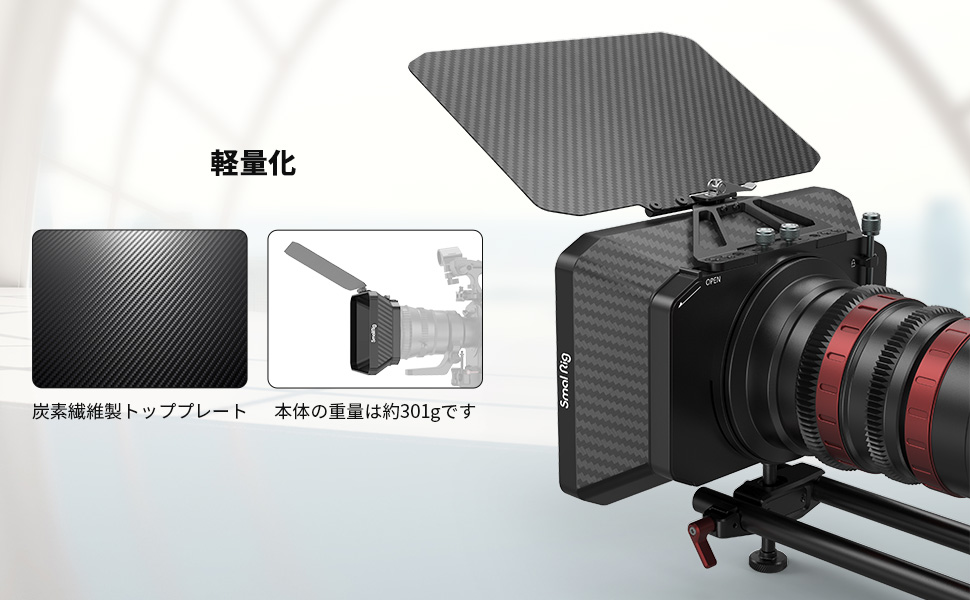 Amazon | SmallRig 軽量マットボックス レンズフード LCDサンフード 四