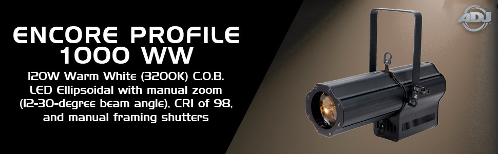 Amazon.com: ADJ Products Encore Profile 1000 WW Ellipsoidal BK