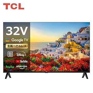 Amazon.co.jp: TCL テレビ 32型 32インチ スマートテレビ Google TV