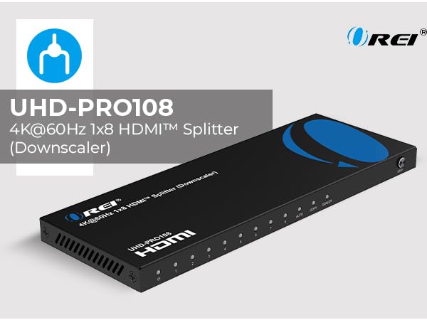 Amazon.com: OREI 4K 1 in 8 Out HDMI Splitter 4:4:4 8-bit - HDMI