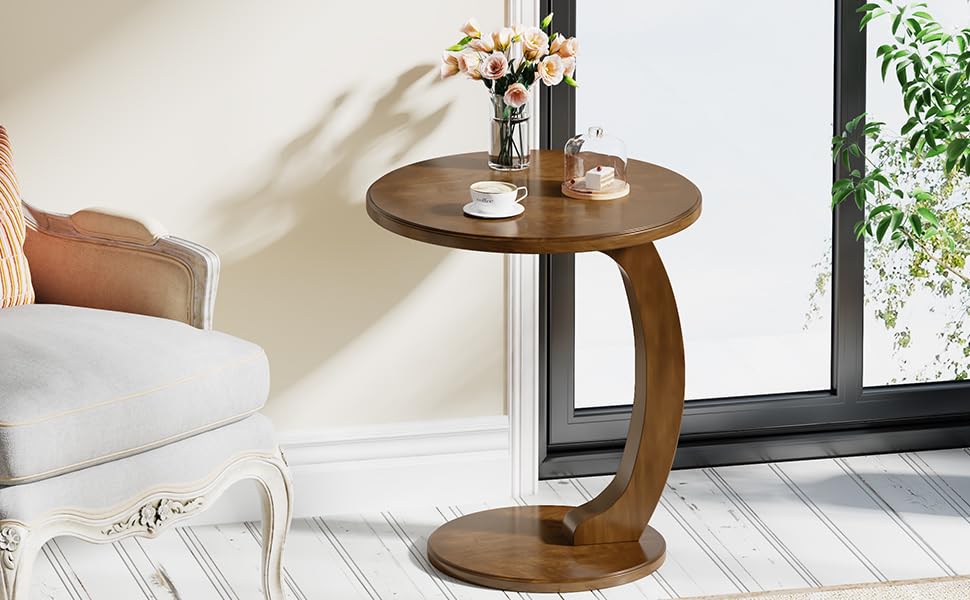 Amazon｜Tribesigns サイドテーブル ベッド横テーブル ソファテーブル