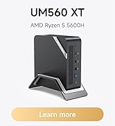 Amazon.com: MINISFORUM UM760 Slim Mini PC, AMD Ryzen 5 7640HS