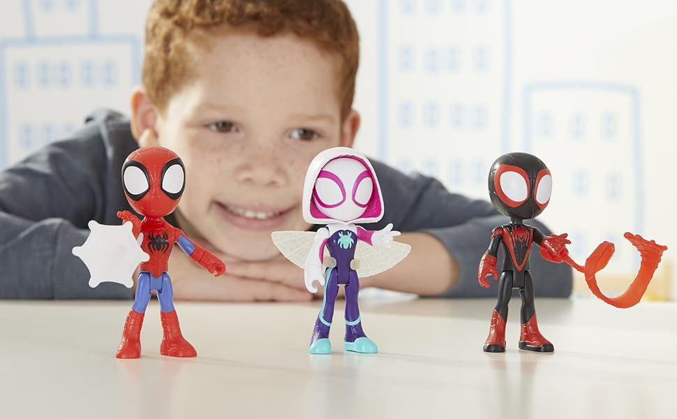 Amazon.com: Spidey and his Amazing Friends 3-Pack, 4-Inch Scale
