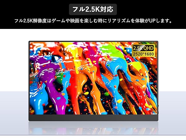 Amazon.co.jp: CNBANAN モバイルモニター 16インチ 2.5K解像度