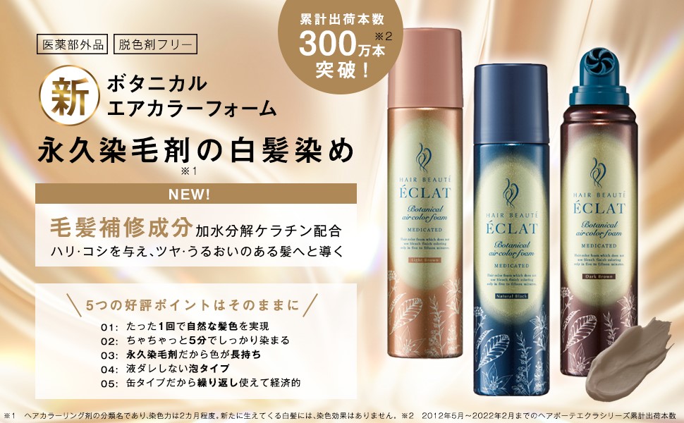 Amazon | ヘアボーテエクラ ボタニカルエアカラーフォームEX ライト