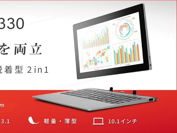 Amazon.co.jp: 【整備済み品】IdeaPad D330 10.1型 2-in-1 タブレット