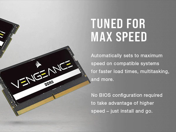 Amazon.com: CORSAIR Vengeance SODIMM DDR5 RAM 16GB (1x16GB