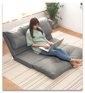 Amazon｜アイリスプラザ ソファーベッド マルチに使える3WAY 幅120cm