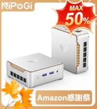 Amazon.co.jp: NiPoGi ミニpc Intel N150初登場 16GB 512GB SSD 2TB