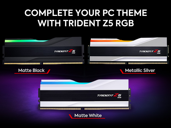 Amazon.com: G.SKILL Trident Z5 RGB Series DDR5 RAM (Intel XMP 3.0