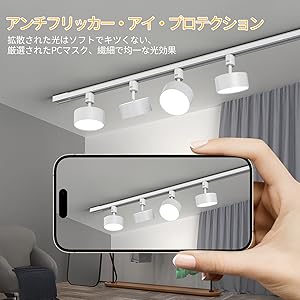 Amazon.co.jp : TuyuBEE 無段階調光調色可能 ダクトレール スポット