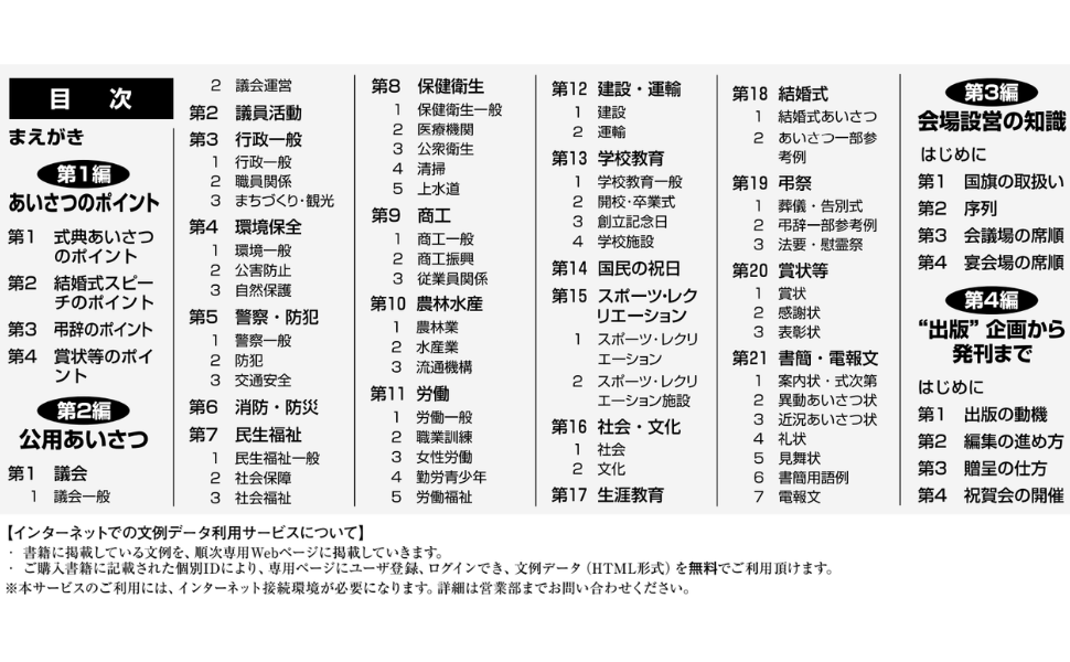 新版 公用あいさつ事典 | 公用あいさつ文例研究会, 公用あいさつ文例