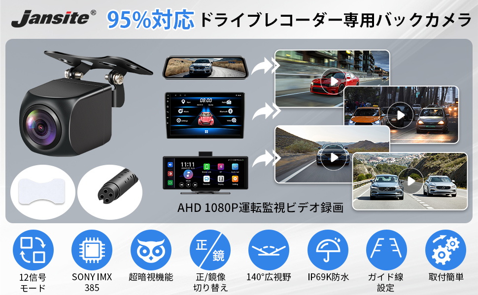 Amazon.co.jp: 【ドライブレコーダー専用バックカメラ】4pin接続