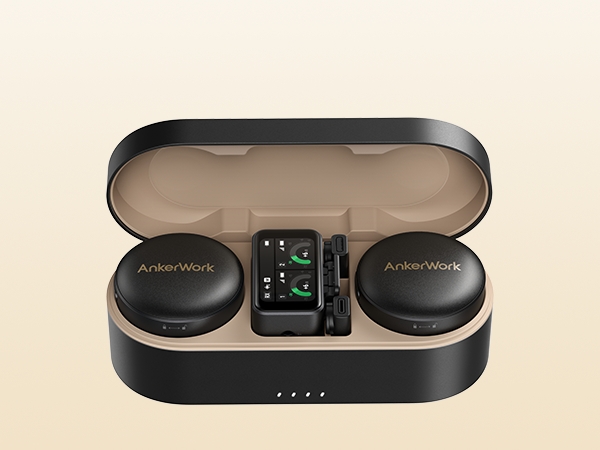 Amazon | AnkerWork M650 Wireless Microphone メタリックブラック