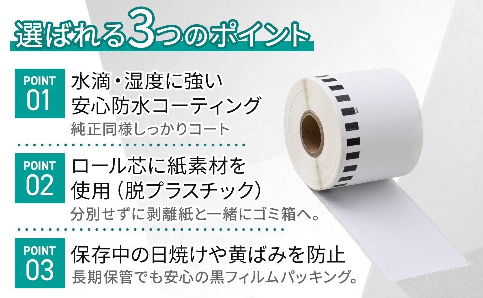 Amazon.co.jp: 【互換ラベルLabo】 DK-4205 (DK-2205の再剥離タイプ