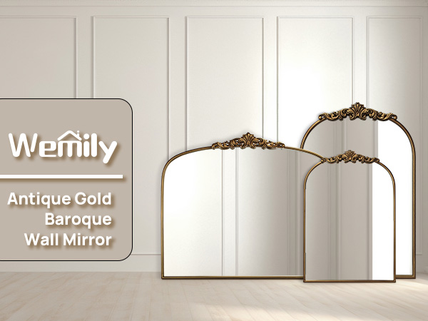 Amazon.com: Wemily Vintage Gold Ornate Baroque Mirror - 36
