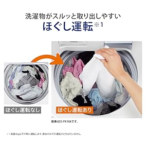 Amazon | シャープ 洗濯機 ES-GV10F-T穴なし槽 インバーター搭載