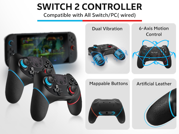 Amazon.com: Pro Controllers Accessories Bundle for Nintendo Switch