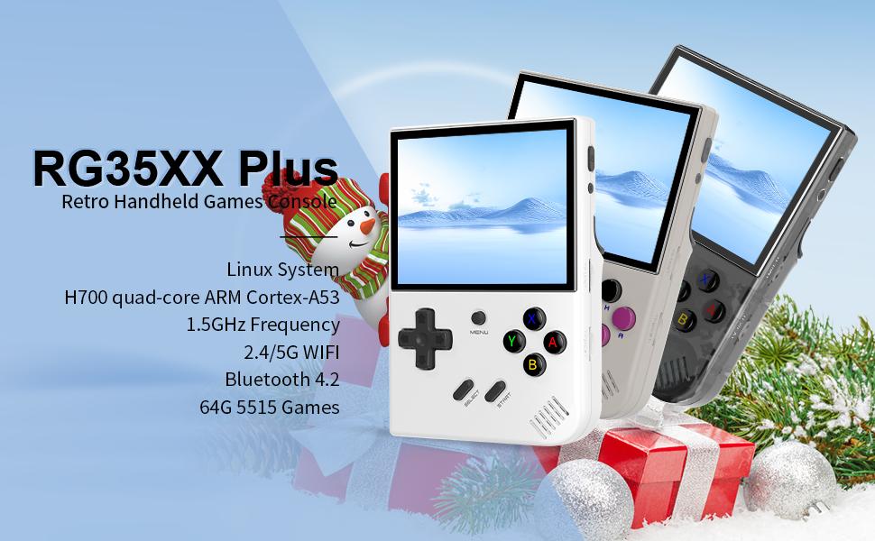 Amazon.com: RG35XX Plus Retro Handheld Game Console 3.5 Inch IPS